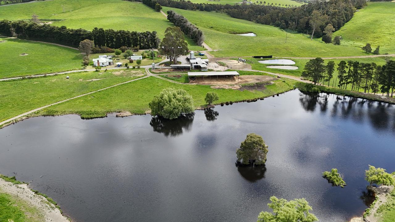 Water storage and access are key features across Jindivick Farm.