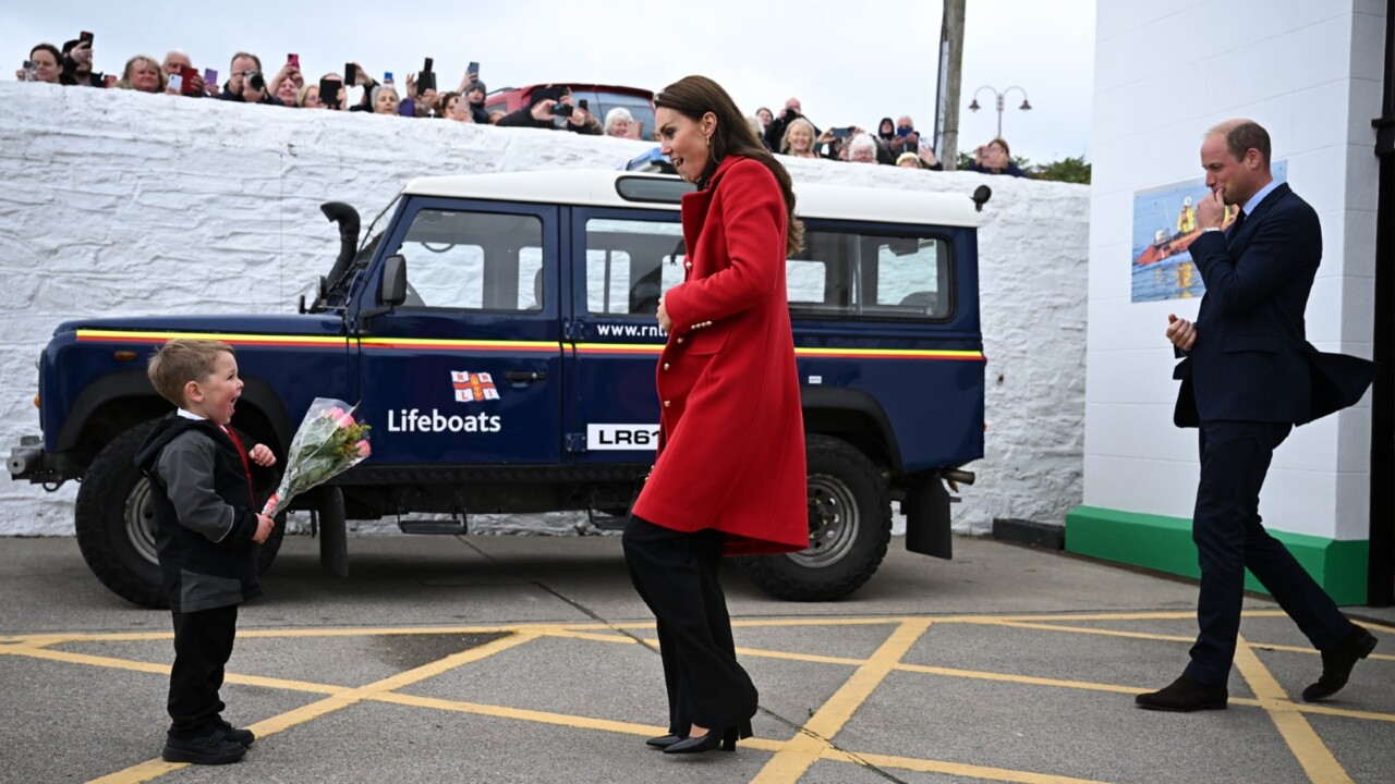 Prince William and Kate visit Wales