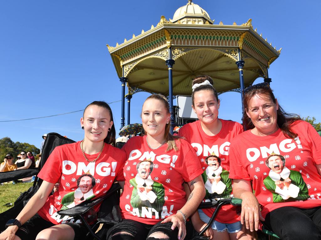 Megan Walker, Alannah Abbott, Jenya Abbott and Karen Abbott. Picture: AAP / Keryn Stevens