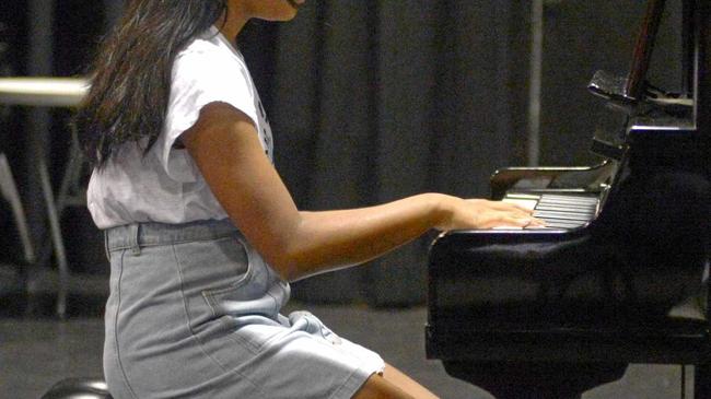 Paarbon Siddiqui in Section 452 - Modern music 12 and U14 yrs (Ayesha Hall perpetual trophy). Picture: Jann Houley