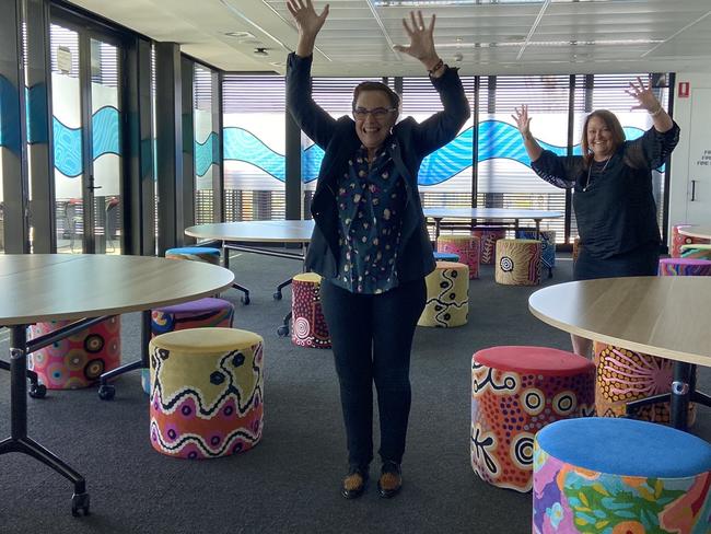 NSW Department of Education 'yarning circle' office at Parramatta. Picture: Twitter