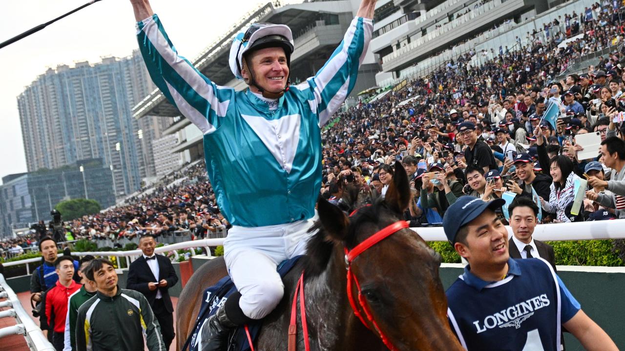 James McDonald copped a huge suspension at Sha Tin on Sunday night. Picture: Vince Caligiuri/Getty Images