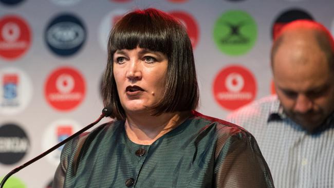 Rugby Australia CEO Raelene Castle at the 2018 season launch. Picture: RUGBY.com.au/Stuart Walmsley