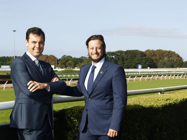 Mike Wood and Stuart Rich at Royal Randwick ahead of The Championships. Picture: John Appleyard