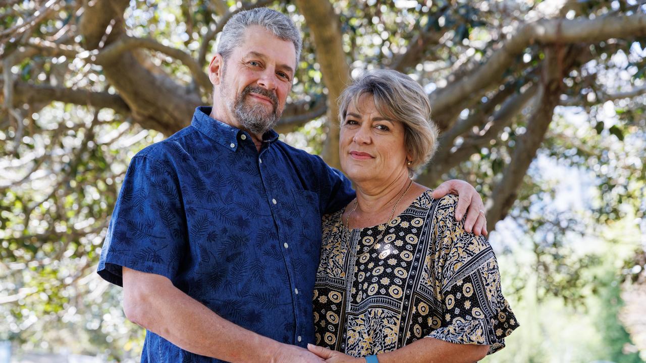 Dan Colgan has approval to use Voluntary Assisted Dying. He is pictured with his wife Laury. Picture: David Swift