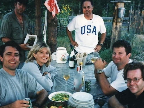 Lunch break while filming in Russia on saving cubs from bears captured to perform in cruel circus conditions. Picture: Michael Jackson