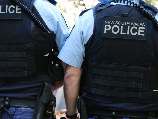 SYDNEY, AUSTRALIA , NSW Police Force general generic stock GV breaking news police tape image at the Headquarters in Surry Hills, Sydney Australia. Picture: NCA Newswire / Gaye Gerard