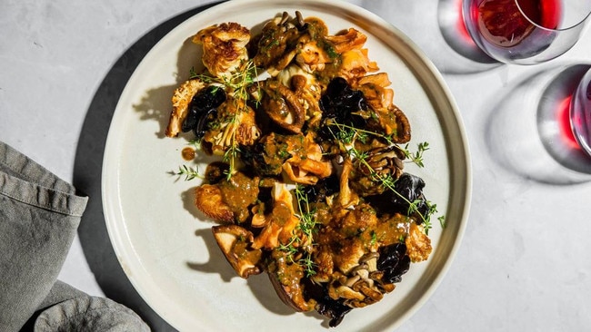 Grilled mushrooms. Picture: Nikki To