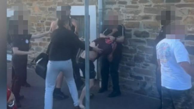 Three people have been arrested and four hospitalised Picture: 9 NEWS