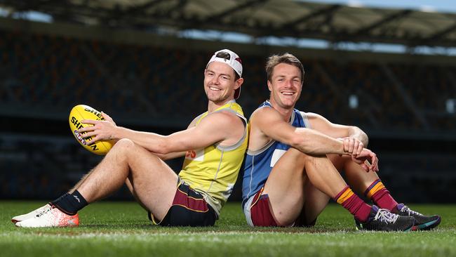 Lachie Neale and Lincoln McCarthy have gone from the state’s south east to Glenelg and now Brisbane together. Picture: Peter Wallis.