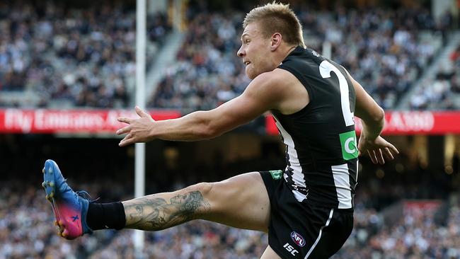 Seven clubs are interested in luring de Goey away from Collingwood. Picture: Michael Klein