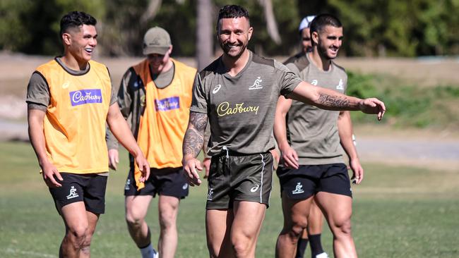 Quade Cooper will play at No. 10 for the Wallabies against South Africa. Picture: Andrew Phan/Wallabies Media