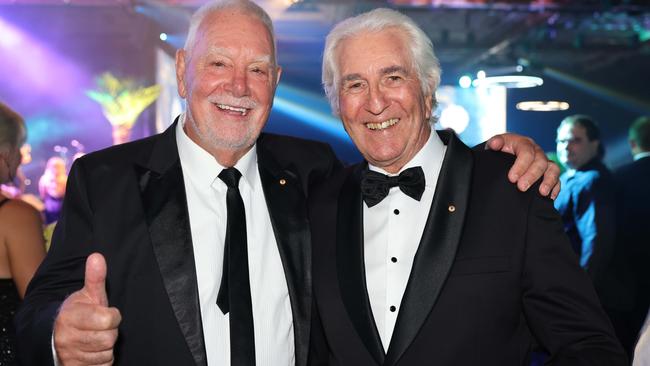 Paul Donovan and John Menzies at the Gold Coast Business Excellence Awards 2024 Gala for Gold Coast at Large. Picture, Portia Large.