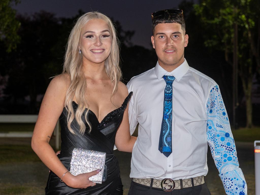 Kacey Craig and Charlie Douglas at Mackay State High School, Mackay Turf Club Saturday 14 October 2023 Picture: Michaela Harlow