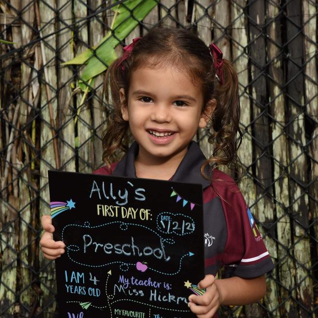 Ally’s first day at preschool
