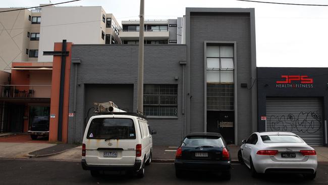 The Port Melbourne home belonging to Essendon legend Mark Thompson, which was raided by police. Picture: Aaron Francis