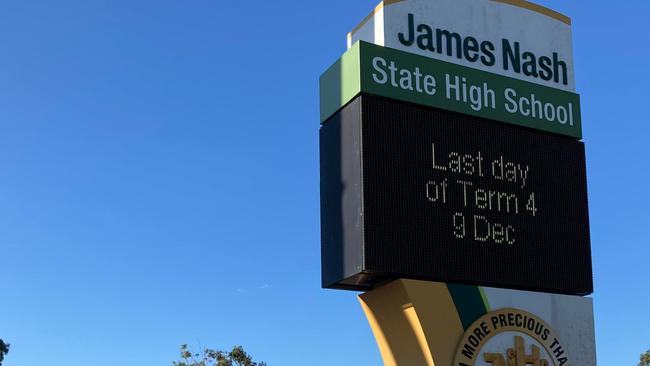 Education Queensland has confirmed a staff member suffered “non-serious” injuries in an alleged assault at James Nash State Hish Chool on Thursday afternoon.