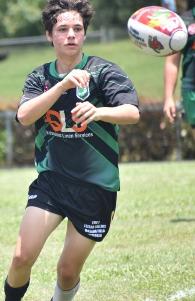 Warba Wangarunya Rugby League Carnival, under-16 boys, Byellee Possums versus Invitational, Rugby Park, January 20, 2023.