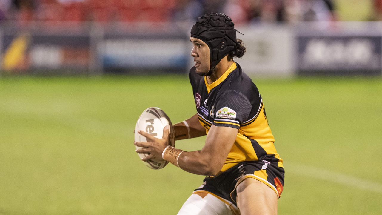 Leonard Thomas for Gatton against Valleys in TRL Hutchinson Builders A-grade grand final rugby league at Toowoomba Sports Ground, Saturday, September 14, 2024. Picture: Kevin Farmer