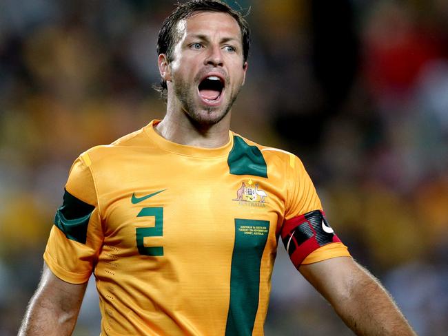 Lucas Neill led the Socceroos into battle at the 2011 Asian Cup.