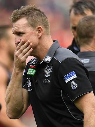 Nathan Buckley, under pressure. Picture: AAP