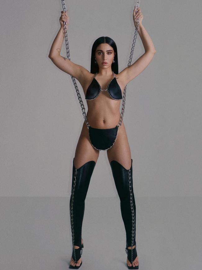 Lourdes Leon has stripped off for a racy photo shoot. Picture: Dion Lee