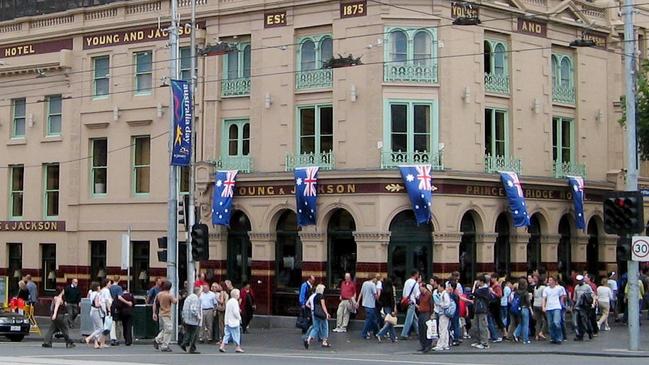 Pedestrians at one of Melbourne’s busiest intersections were nearly mowed over. File image