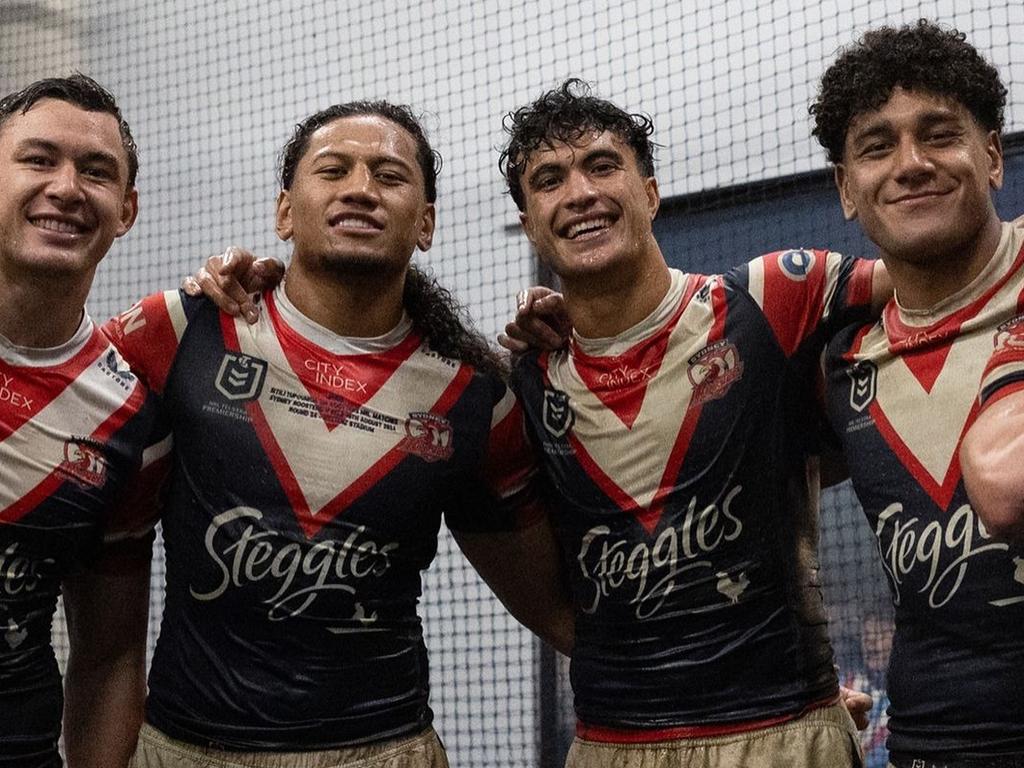 Roosters star Joey Manu has made one final move as he departs the NRL for Japanese rugby. Photo: Sydney Roosters