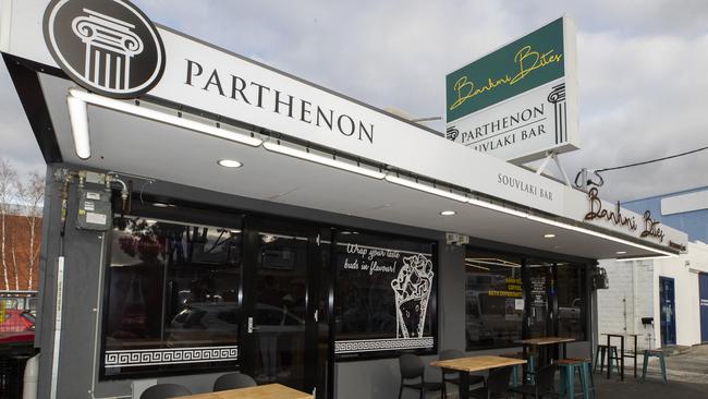 Parthenon Souvlaki Bar at Moonah. Picture: Chris Kidd