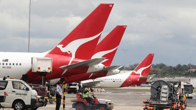 Qantas said it would not be making changes to its schedule “at this time.” Picture: Rohan Kelly