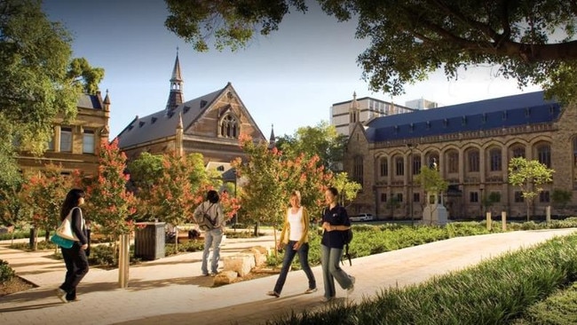 The University of Adelaide, which could suffer a setback in international student enrolments.