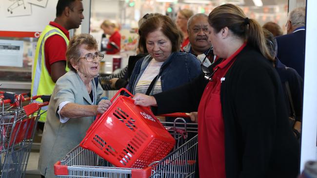 Coles and Woolies should do more to help their elderly shoppers. They can afford to. Picture: AAP