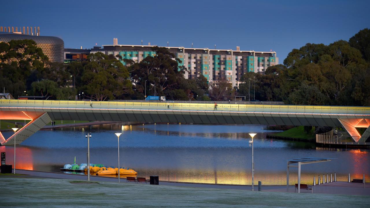 Adelaide’s West Tce gauge recorded a minimum temperature of 3.1C at 7.26am – the lowest temperature since September last year.