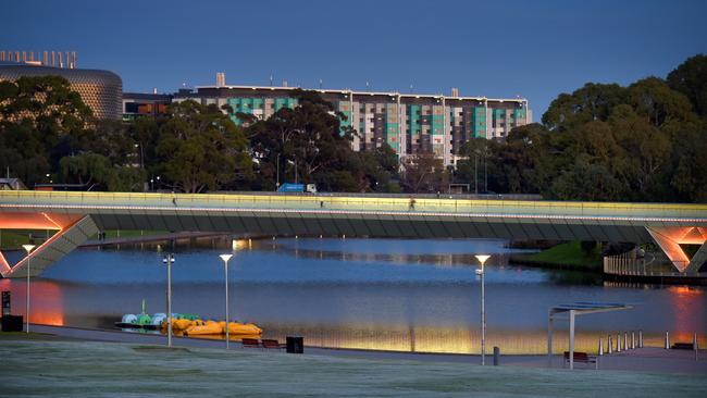 Adelaide’s West Tce gauge recorded a minimum temperature of 3.1C at 7.26am – the lowest temperature since September last year.