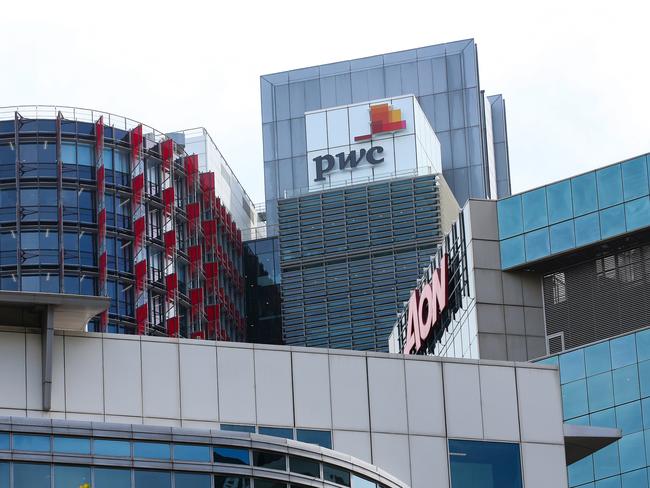 SYDNEY, AUSTRALIA: NewsWire Photos: MARCH 13 2024: A general view of the PWC Building in the CBD in Sydney after PwC Australia staff have been told 366 jobs will be axed as part of widespread cuts announced within the firm on Wednesday. The firmâs 7200-strong staff were informed at midday on Wednesday that 329 staff and up to 37 partners were losing their jobs major restructure. . Picture: NCA NewsWire/ Gaye Gerard