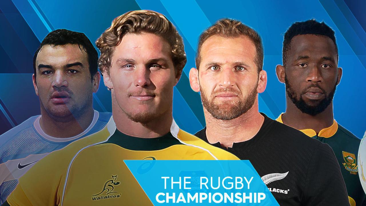 Agustin Creevy, Michael Hooper, Kieran Read and Siya Kolisi.