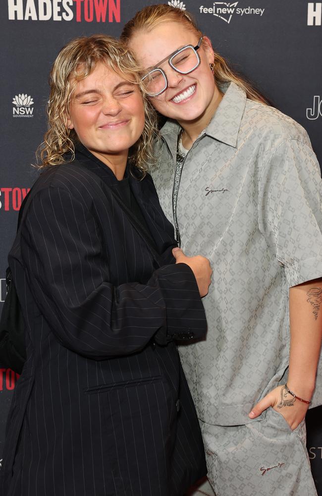 Siwa with ex-girlfriend Kath Ebbs. Picture: Don Arnold/WireImage