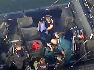 SCARY: Two men and a child, 7, were rescued off Caloundra after a dramatic six-hour search which has left the little boy fighting for his life in hospital. Picture: ABC News