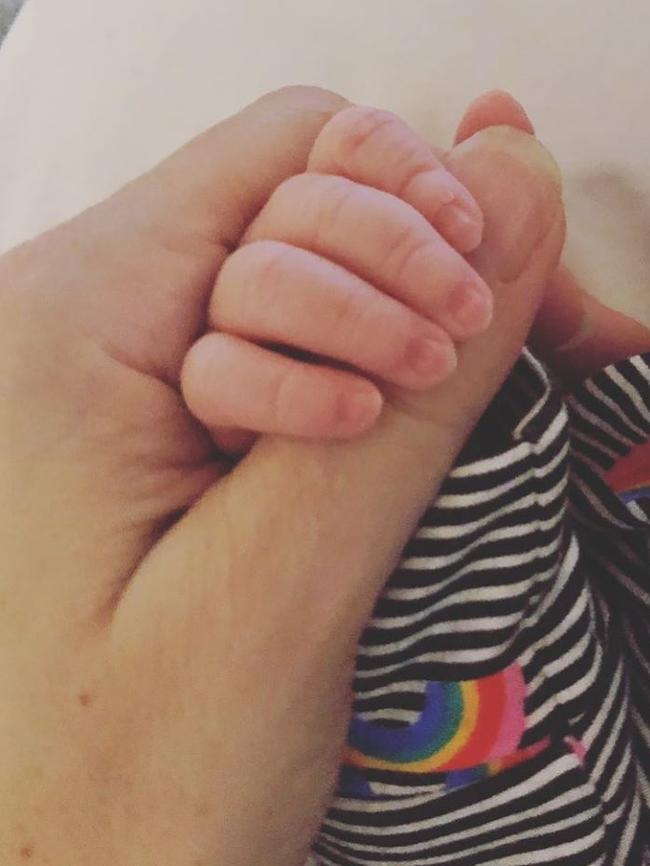 She welcomed son Max Valentine Imbruglia in October.