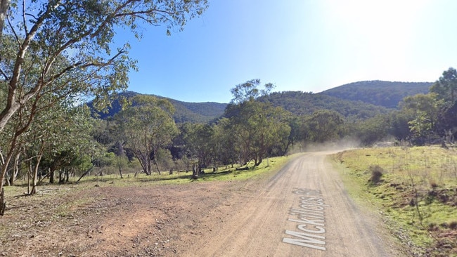 The crash happened at a property on McKillops Road near Collings Track. Picture: Google