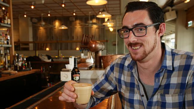 Pauric Kennedy with his Baileys latte.