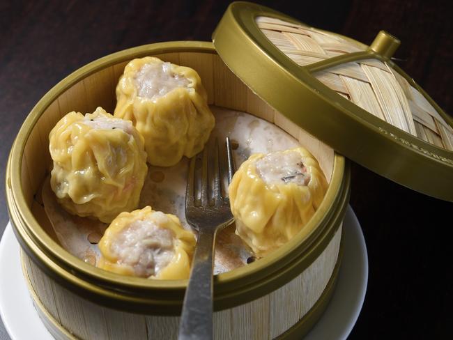 Steamed siu mai. Picture: Andrew Henshaw