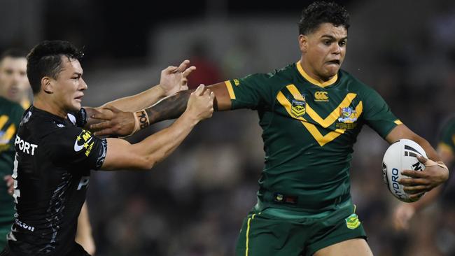 Latrell Mitchell could be wearing a new jumper in 2020. Picture: AAP Image/Dean Lewins