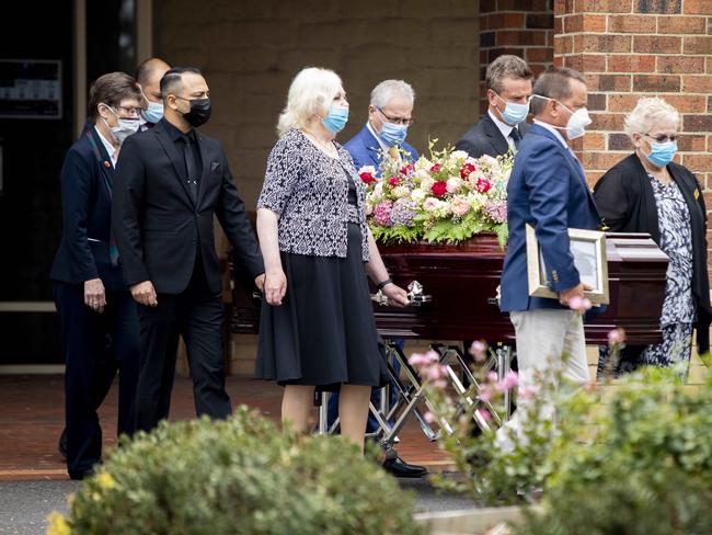 Wednesday 2nd February 2022.The Australian.  Cr Amanda Stapledon's funeral in Berwick.  Her suicide questions IBACÃ¢â¬â¢s handling of corruption cases.Photograph by Arsineh Houspian