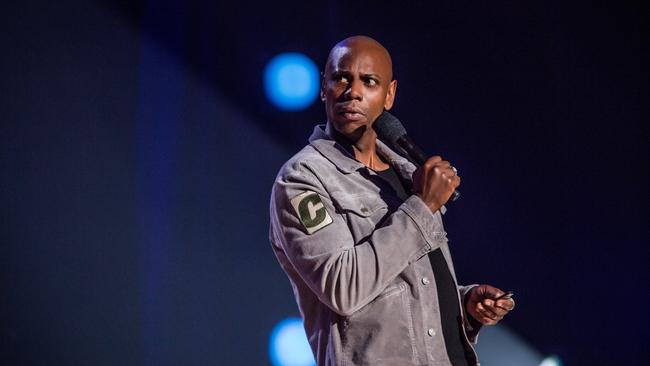 Dave Chappelle in a scene from the Netflix stand-up special Dave Chappelle: Equanimity. Supplied by Netflix.