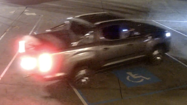 Police have released CCTV images of a suspect vehicle as a probe continues into an arson attack on Lake Macquarie Council chambers late last year. Picture: NSW Police Force.