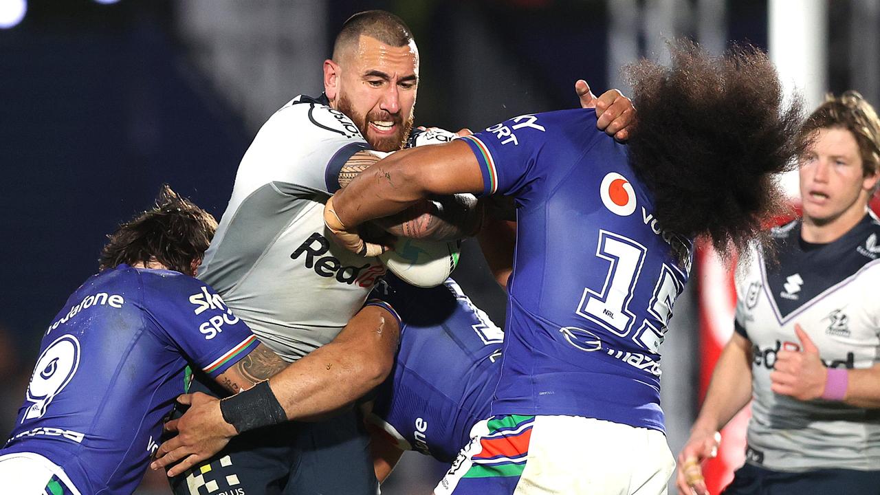 Nelson Asofa-Solomona wasn’t charged for a controversial tackle on Wayde Egan. Picture: Phil Walter/Getty Images