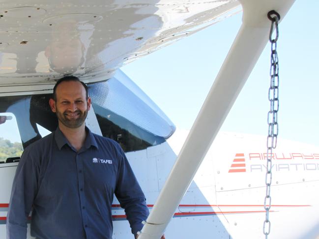 NEW HORIZONS: TAFE NSW aviation Team Leader Andrew Trease said they're excited to be training the next generation of pilots in Lismore. Photo: Alison Paterson