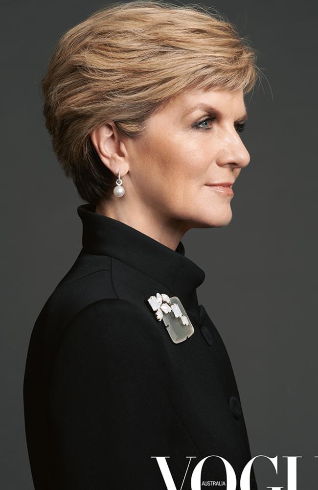 Julie Bishop, foreign minister.