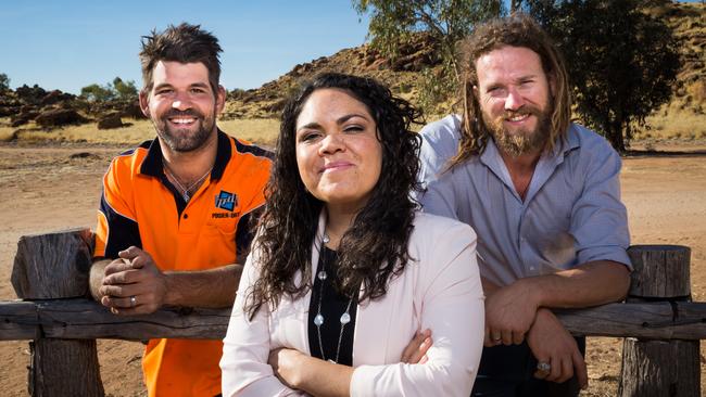 Alice Springs councillors Matt Patterson, Jacinta Price and Jimmy Cocking. Photo: Emma Murray